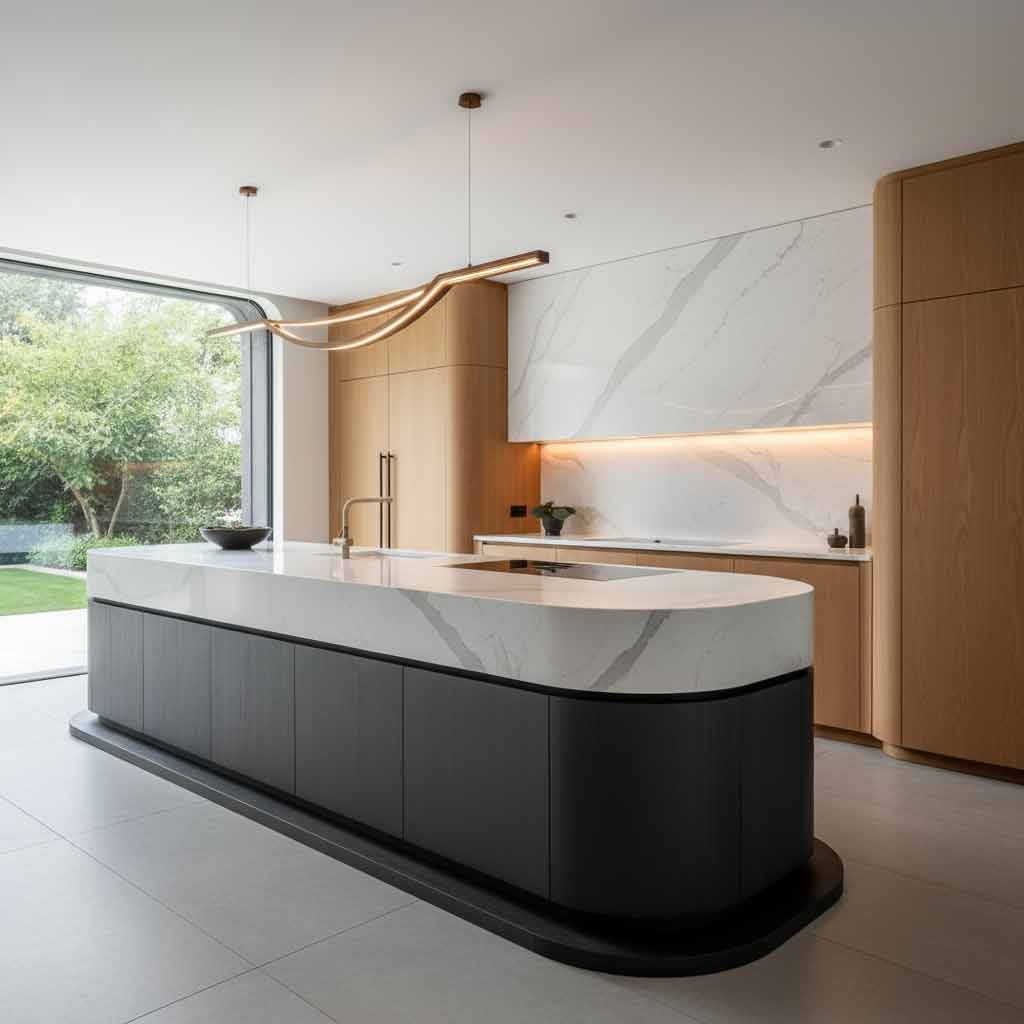 Curated visual reference: Visual Reference: Quartz Stone Kitchen Design Ideas